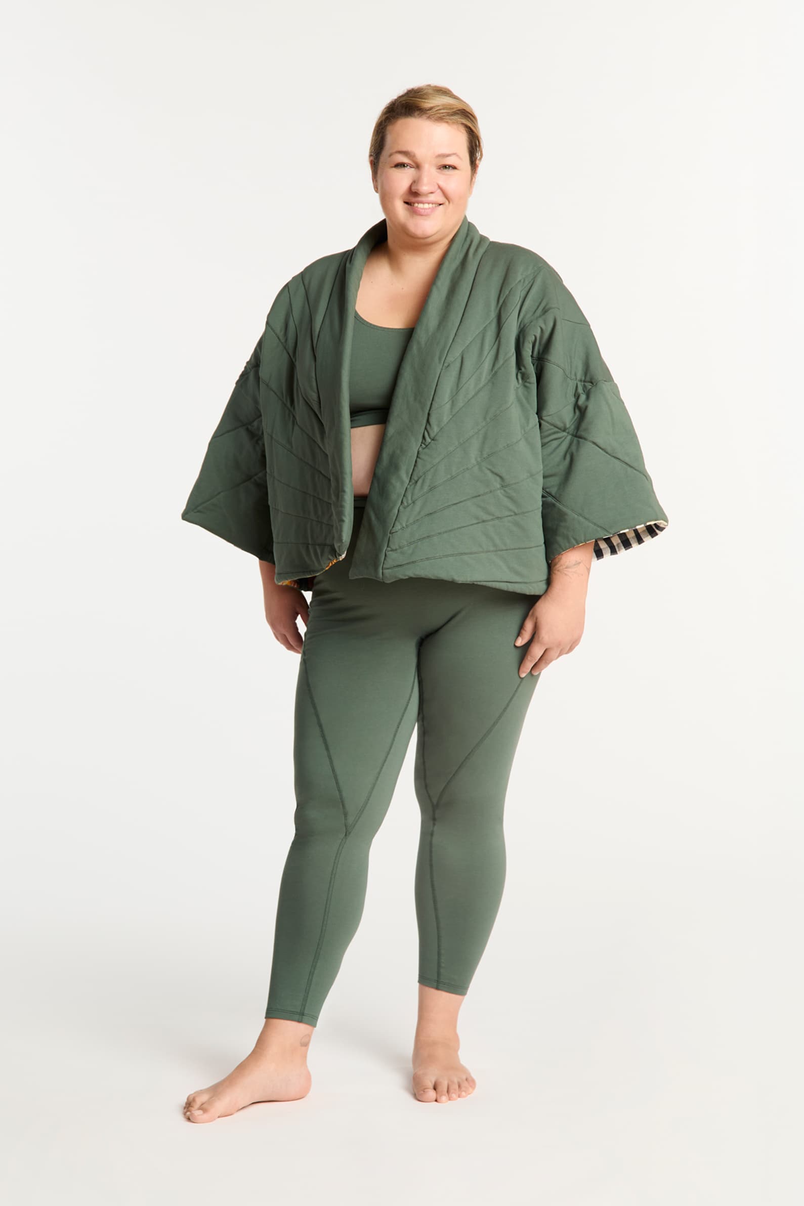 Kimono pikowane dwustronne sosna