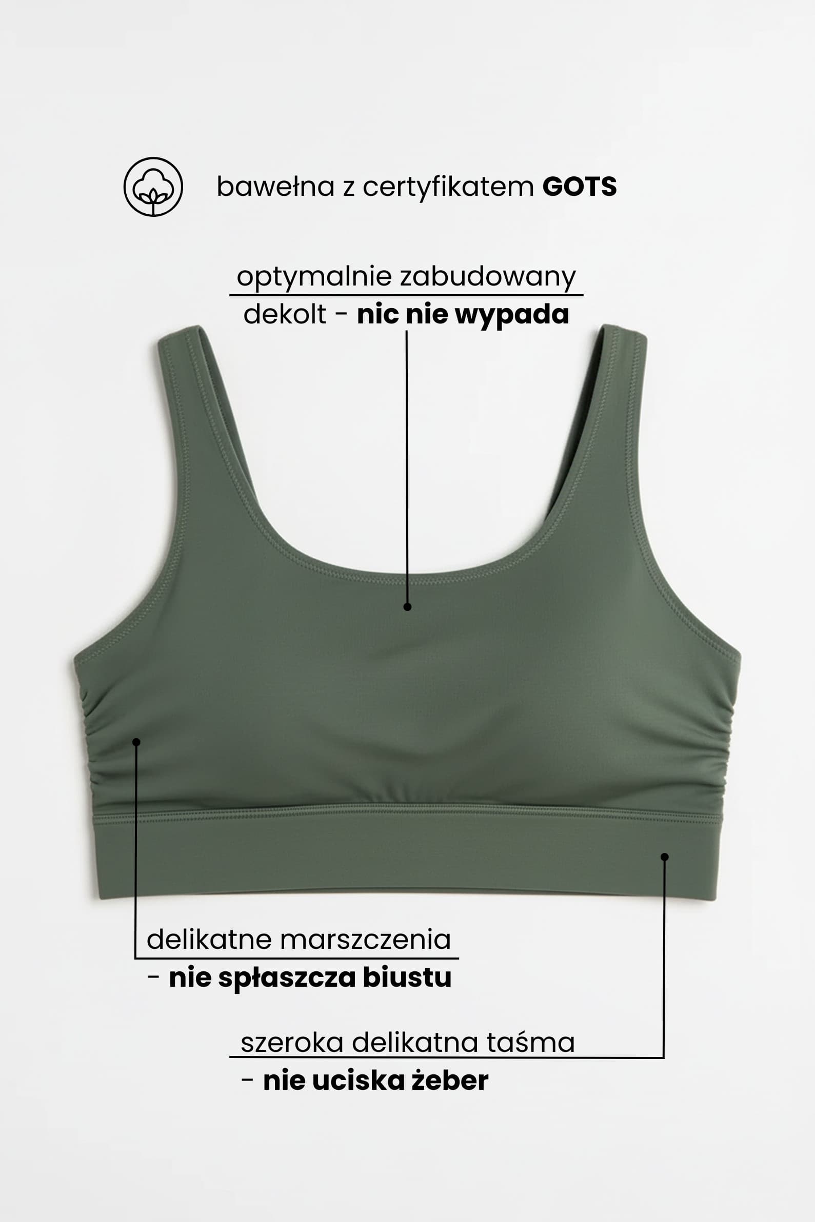 Top bustier sosna